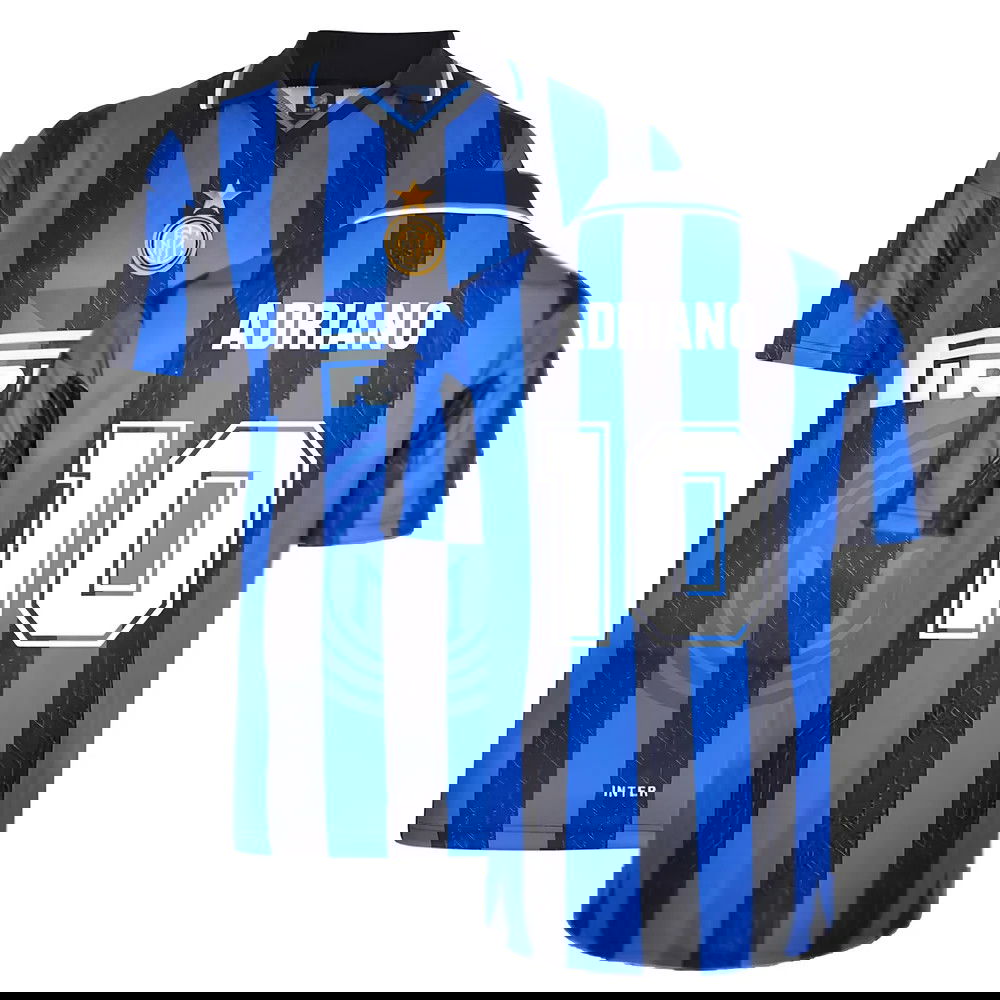 1998 Inter Milan Score Draw Home Shirt (ADRIANO 10)
