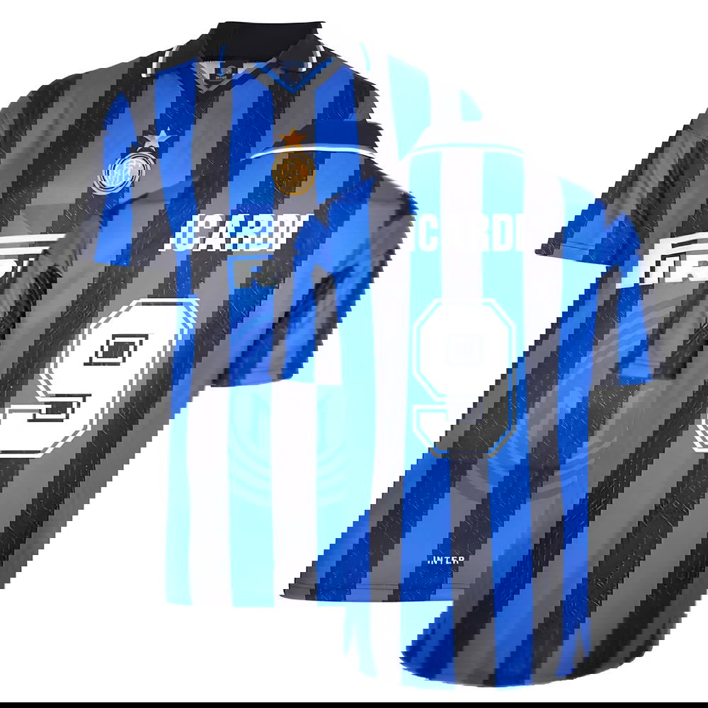 1998 Inter Milan Score Draw Home Shirt (ICARDI 9)