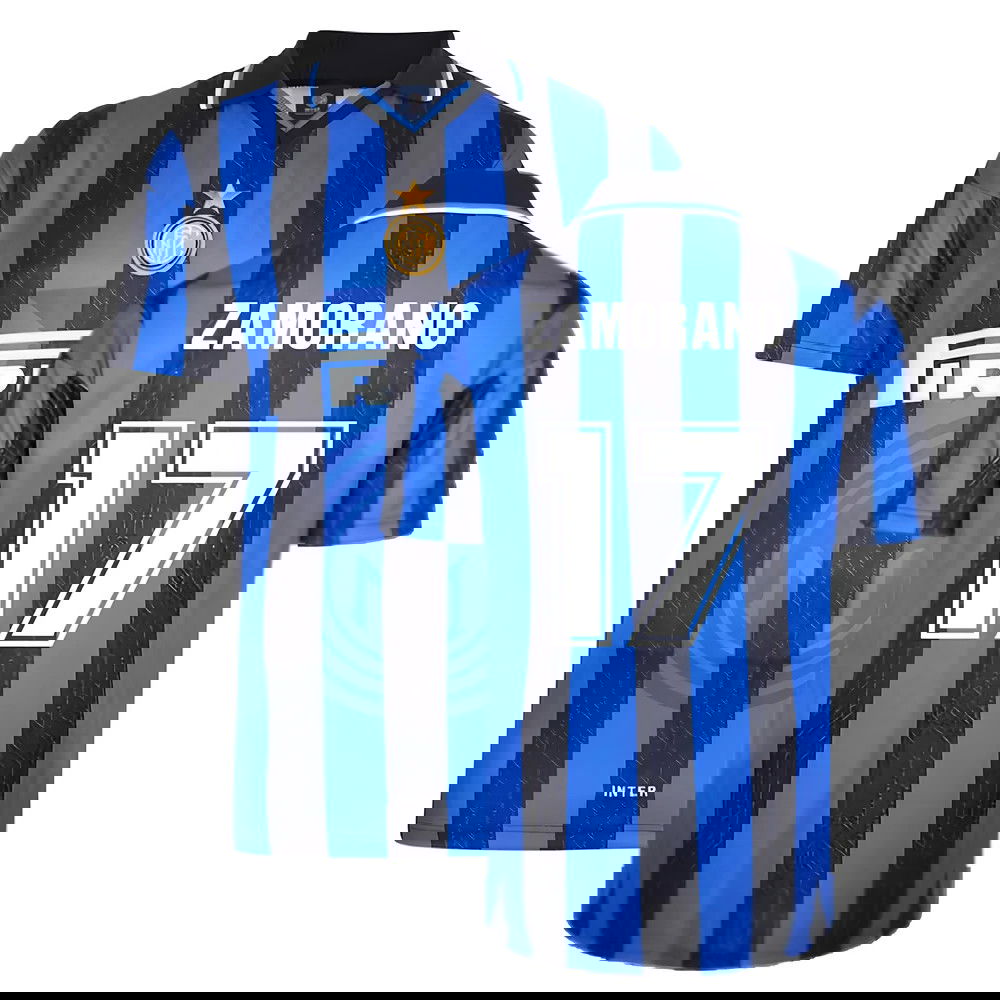 1998 Inter Milan Score Draw Home Shirt (Zamorano 17)