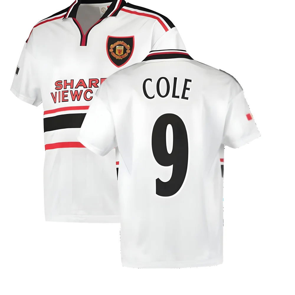 1999 Manchester United Away Football Shirt (COLE 9)