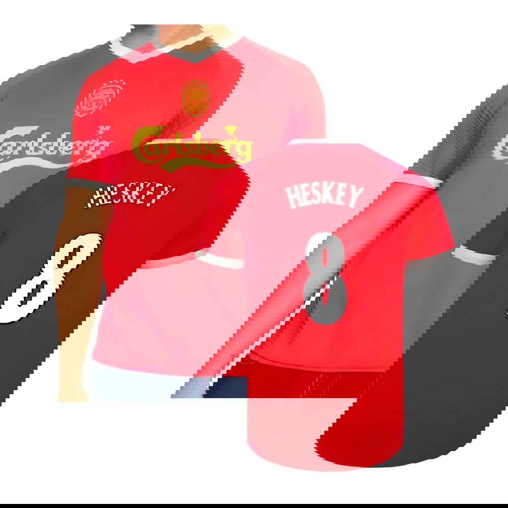 2001-2003 Liverpool Retro Euro Home Shirt (Heskey 8)