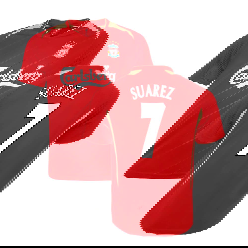2005-2006 Liverpool Home CL Retro Shirt (SUAREZ 7)