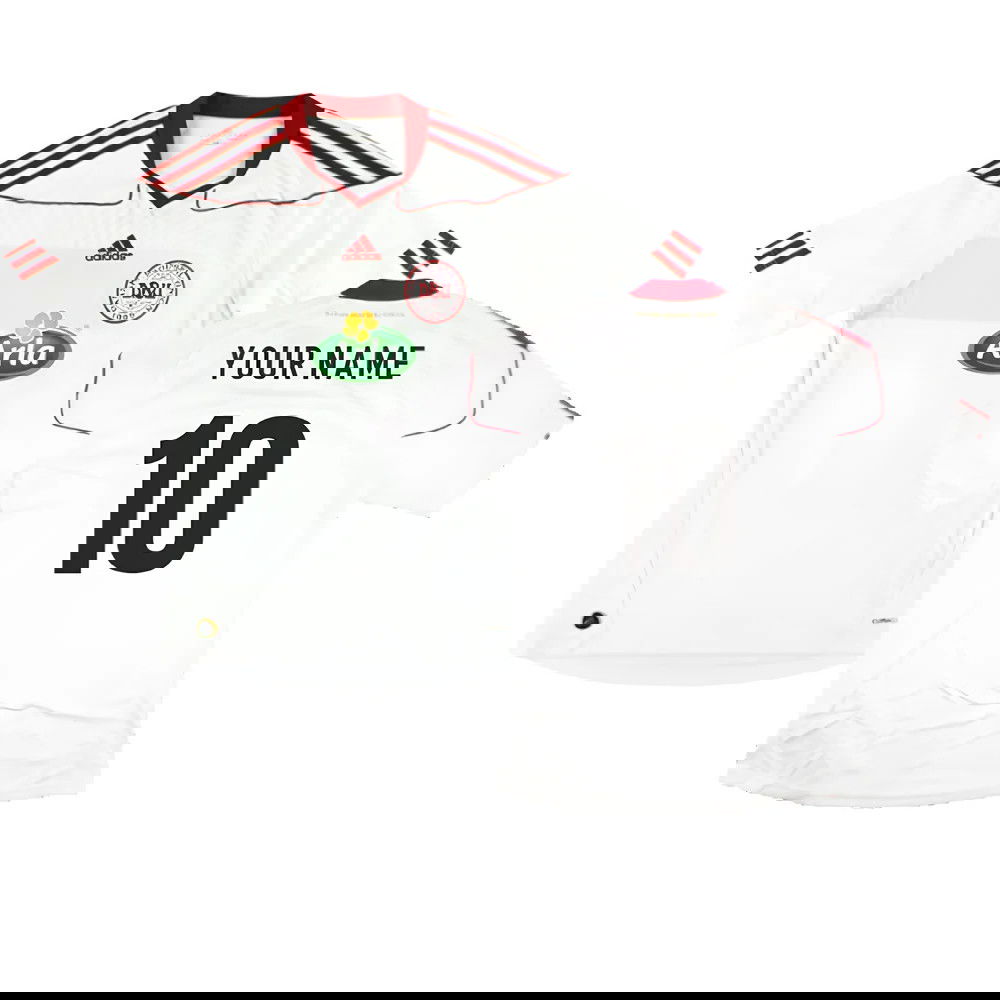 2010-2011 Denmark Away Shirt (Your Name)