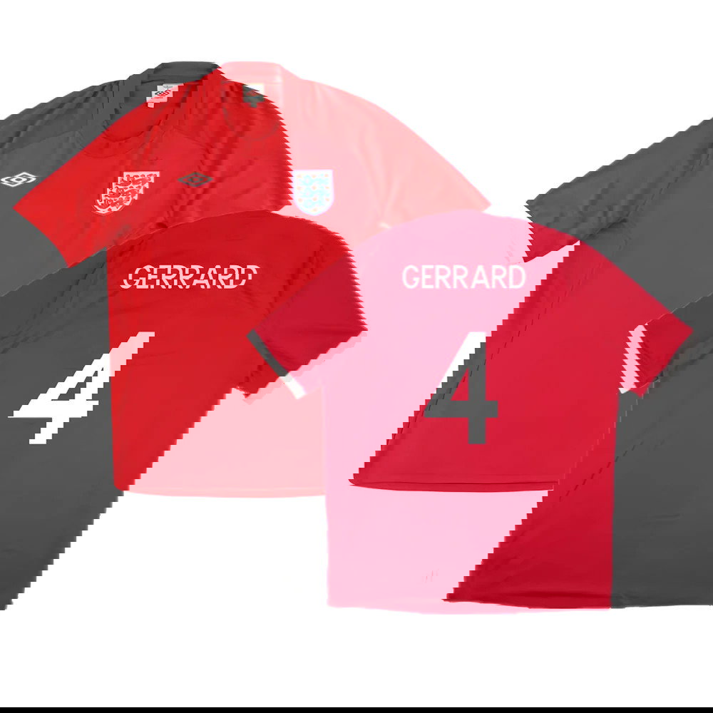 2010-2011 England Away Shirt (GERRARD 4)