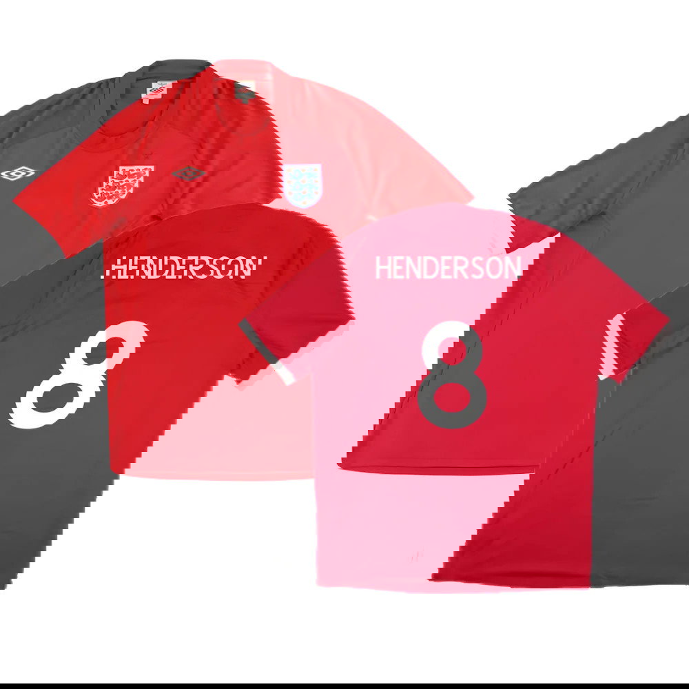 2010-2011 England Away Shirt (HENDERSON 8)