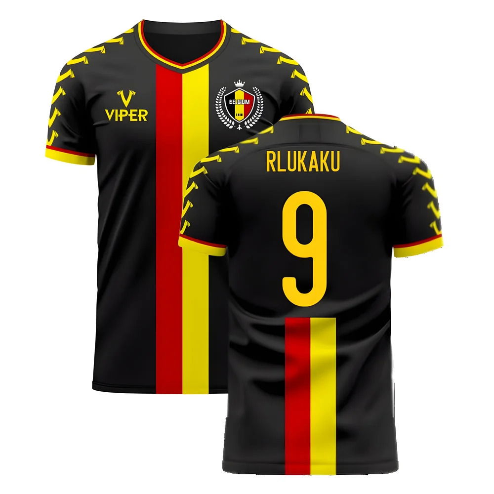 Belgium 2025-2026 Away Concept Football Kit (Viper) (R LUKAKU 9)