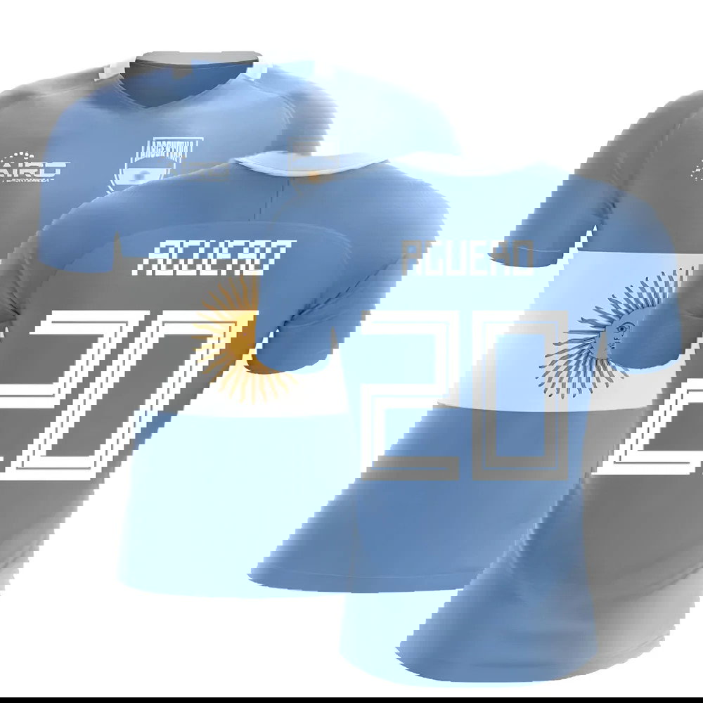 2025-2026 Argentina Flag Concept Football Shirt (Aguero 20)