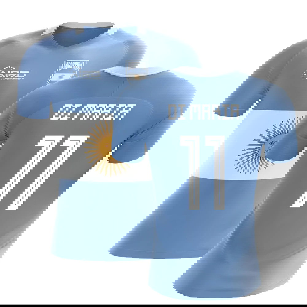 2025-2026 Argentina Flag Concept Football Shirt (Di Maria 11)