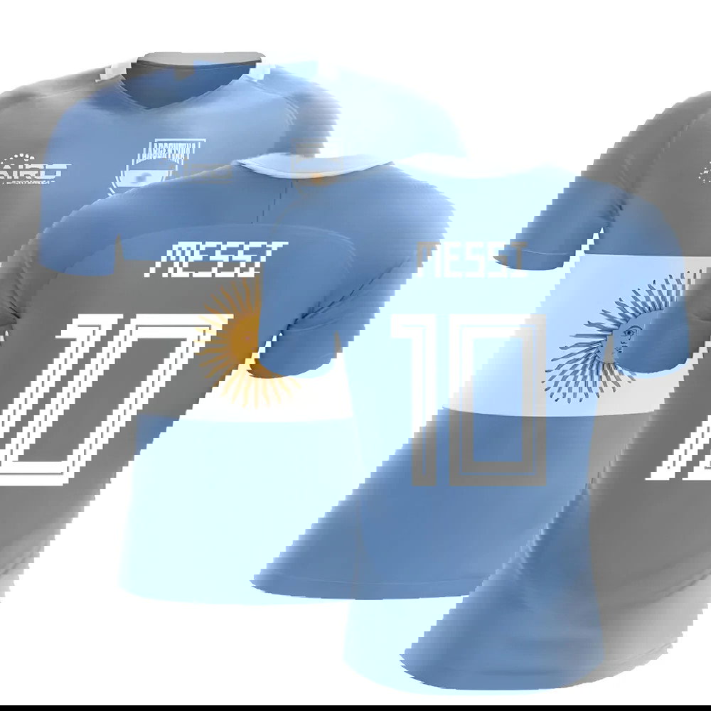 2025-2026 Argentina Flag Concept Football Shirt (Messi 10)