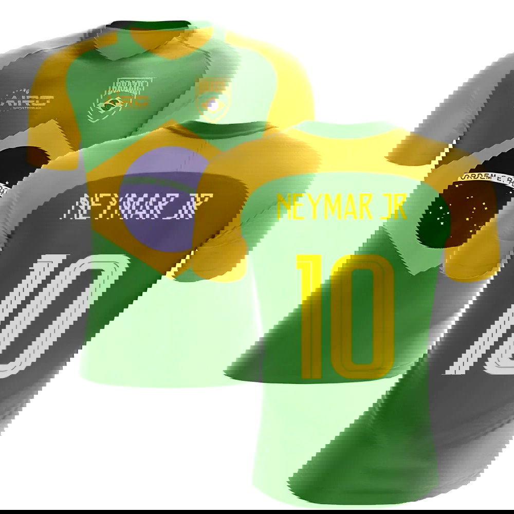 2025-2026 Brazil Flag Concept Football Shirt (Neymar Jr 10)