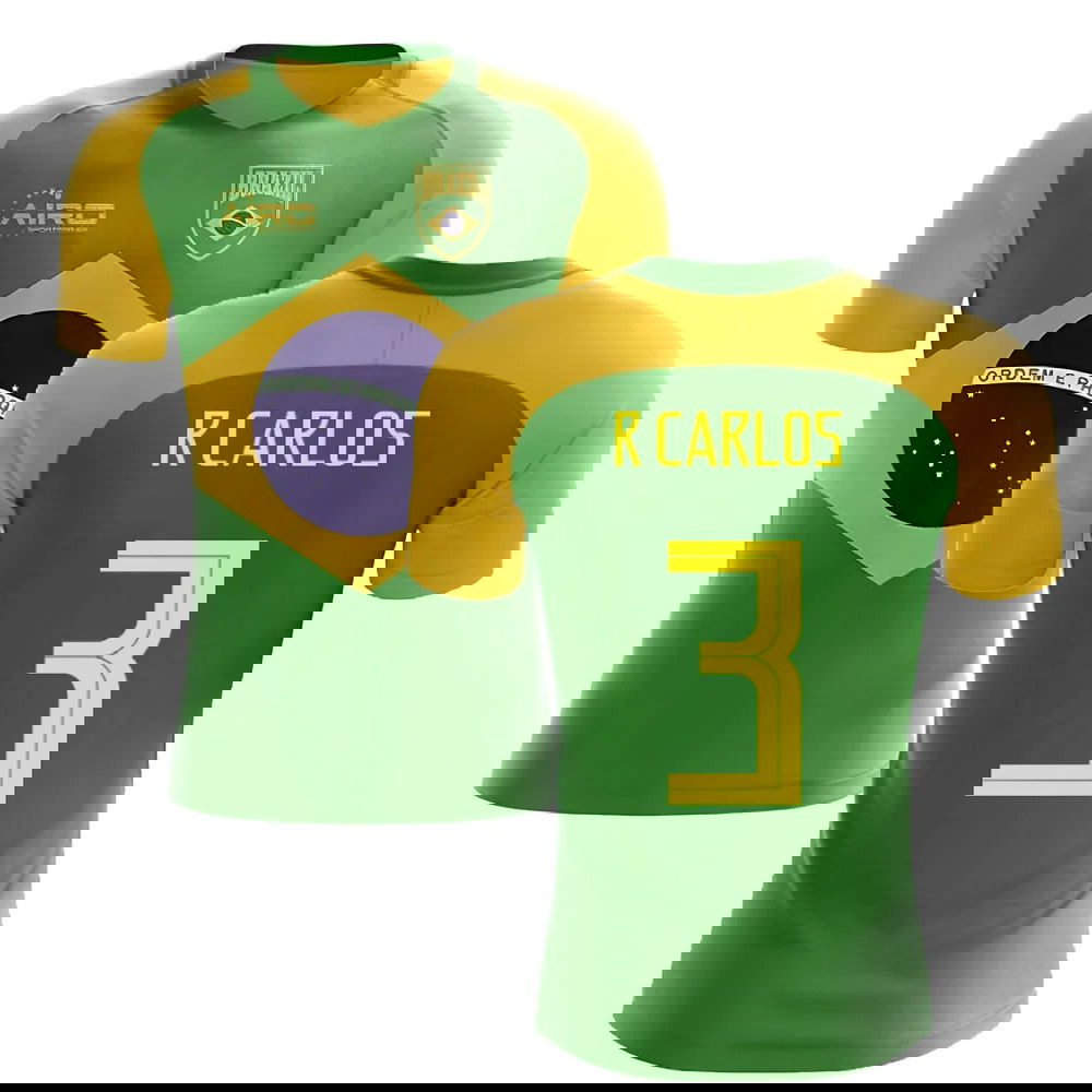 2025-2026 Brazil Flag Concept Football Shirt (R Carlos 3)