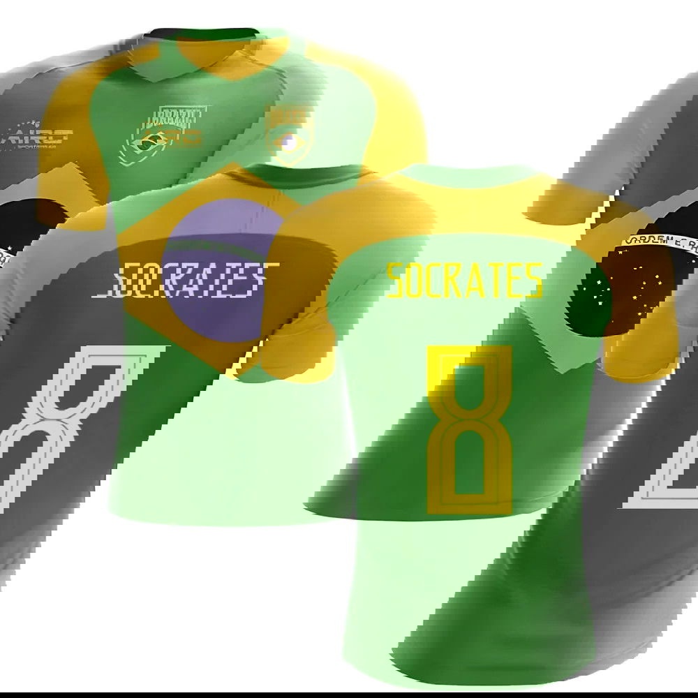 2025-2026 Brazil Flag Concept Football Shirt (Socrates 8)