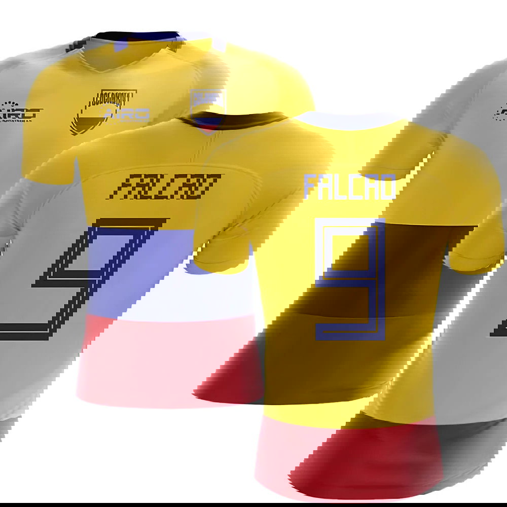 2025-2026 Colombia Flag Concept Football Shirt (Falcao 9)