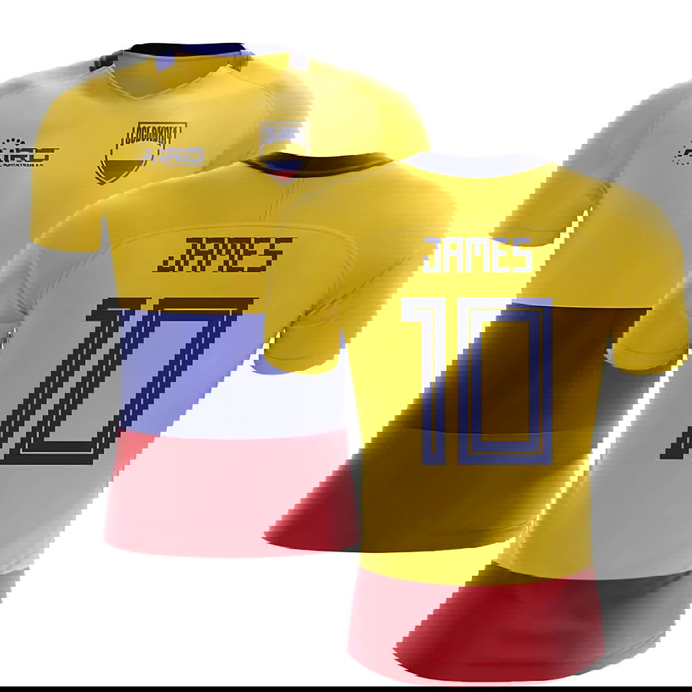 2025-2026 Colombia Flag Concept Football Shirt (James 10)