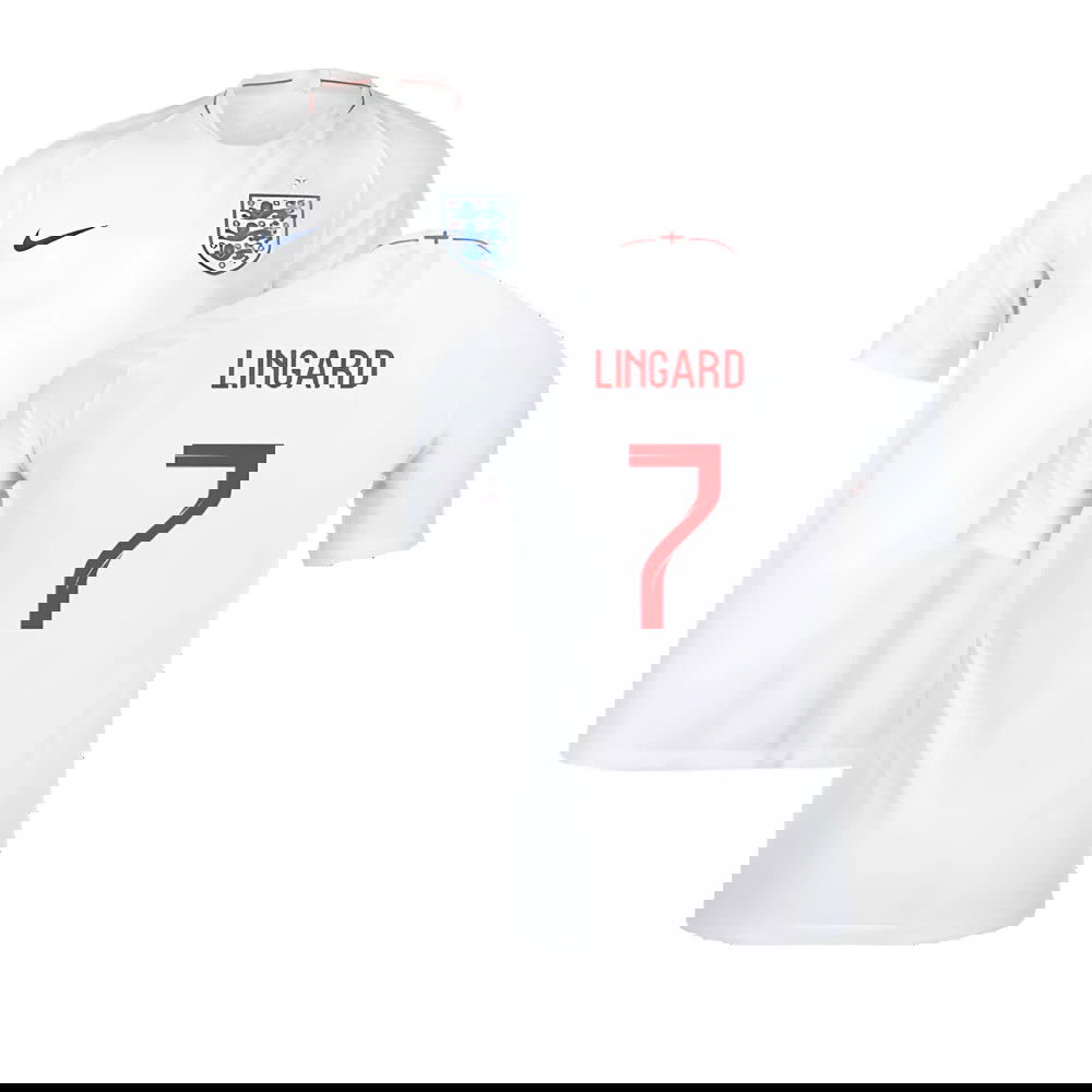 2018-2019 England Authentic Home Shirt (Lingard 7)