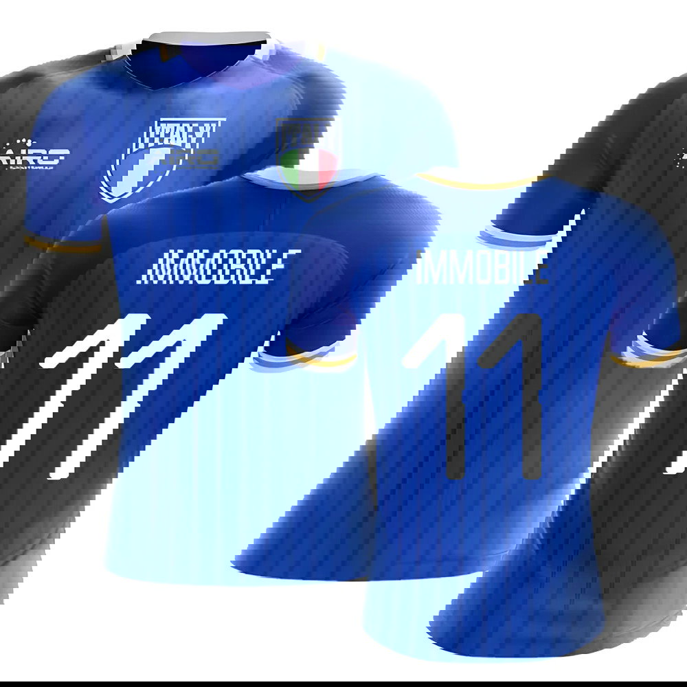 2025-2026 Italy Home Concept Football Shirt (Immobile 11)