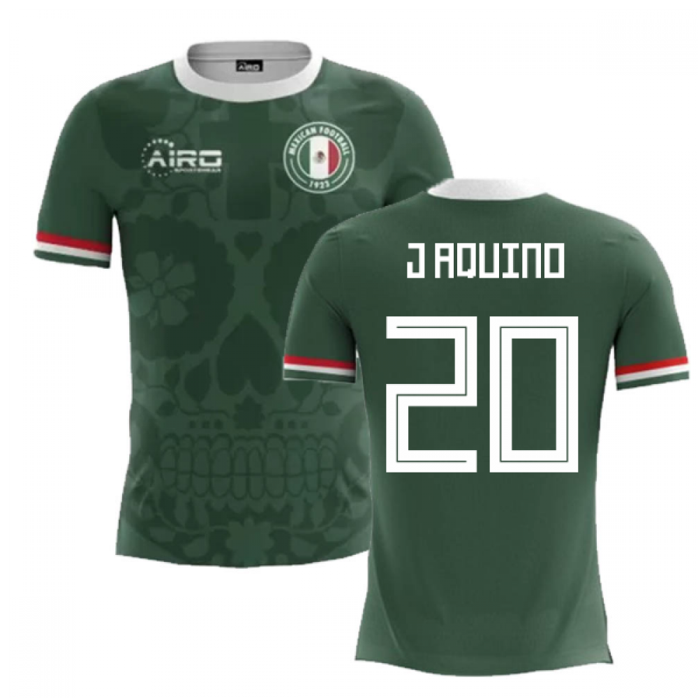 2025-2026 Mexico Home Concept Football Shirt (J.Aquino 20)