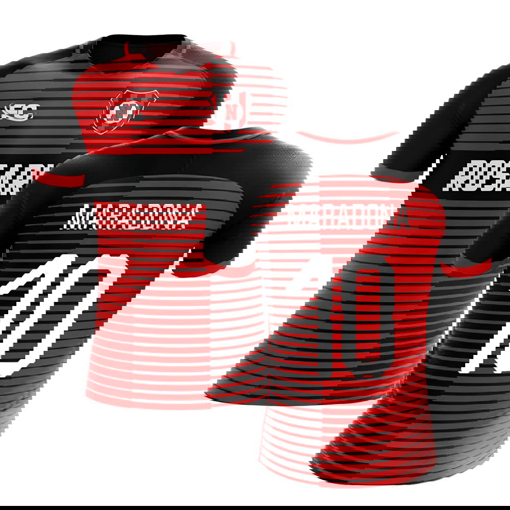 2018-2019 Newells Old Boys Fans Culture Home Concept Shirt (Maradona 10) - Kids