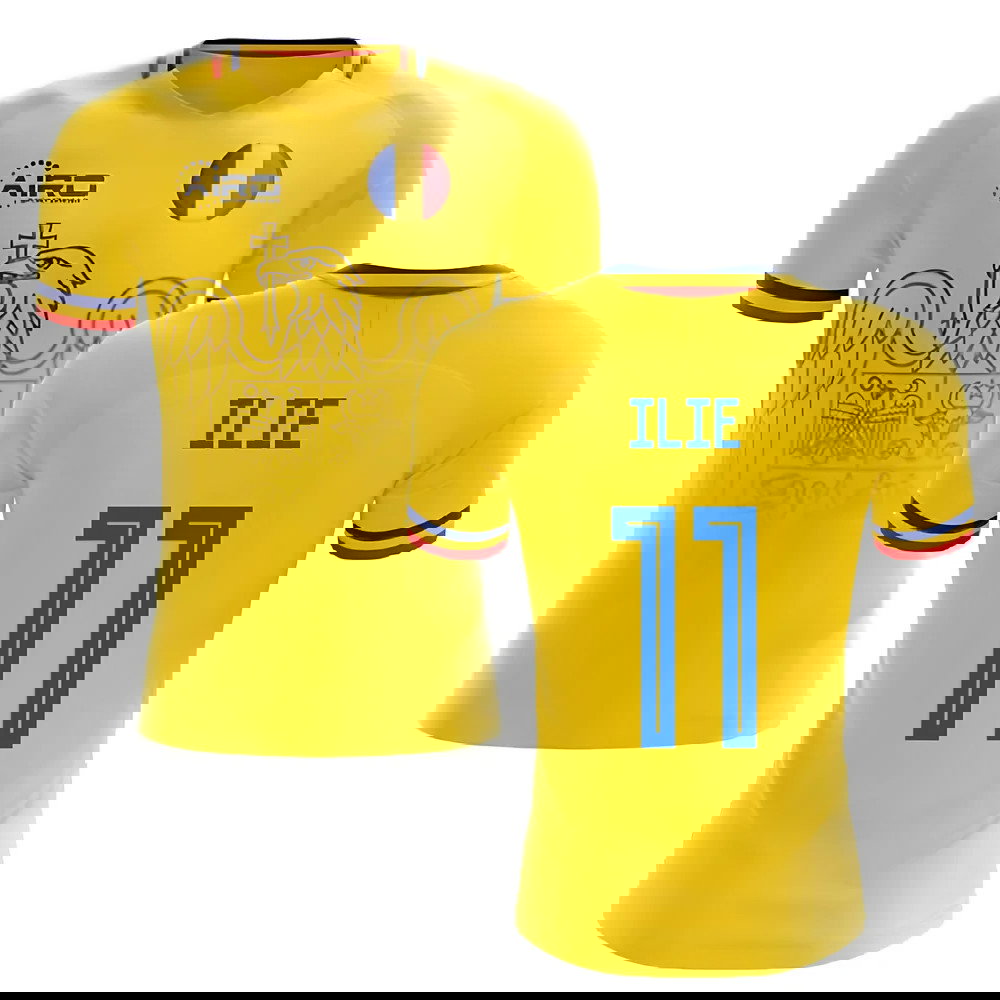 2025-2026 Romania Home Concept Football Shirt (Ilie 11)