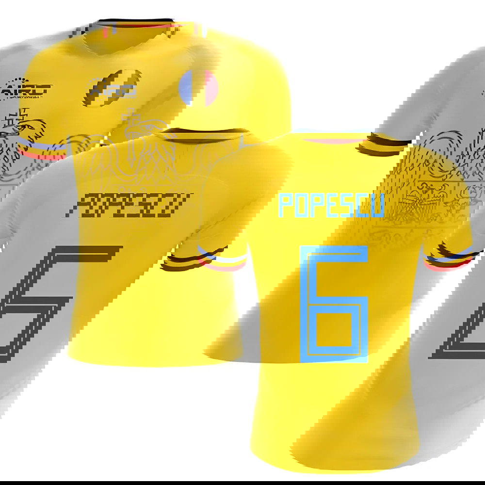 2025-2026 Romania Home Concept Football Shirt (Popescu 6)
