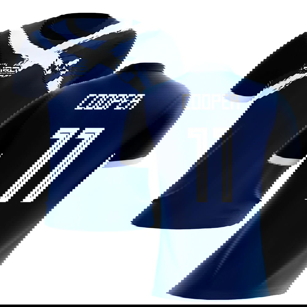 2025-2026 Scotland Flag Concept Football Shirt (Cooper 11)