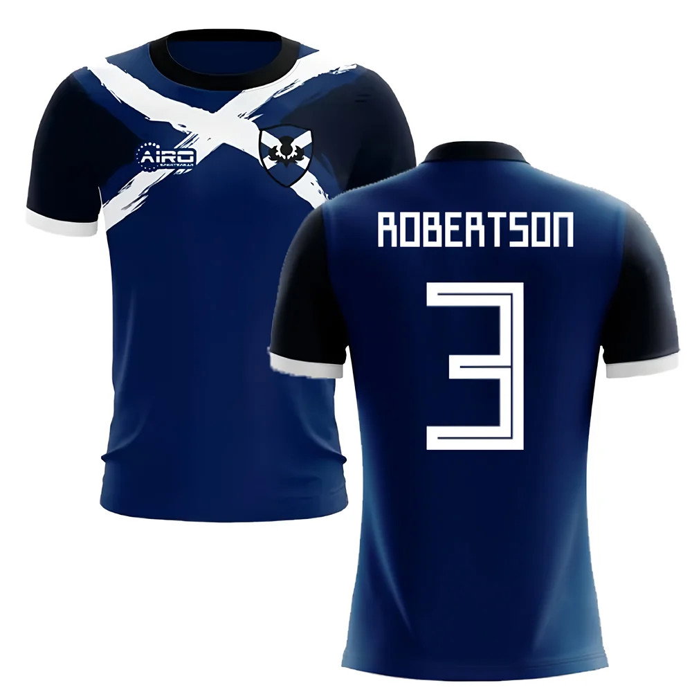 2025-2026 Scotland Flag Concept Football Shirt (Robertson 3)