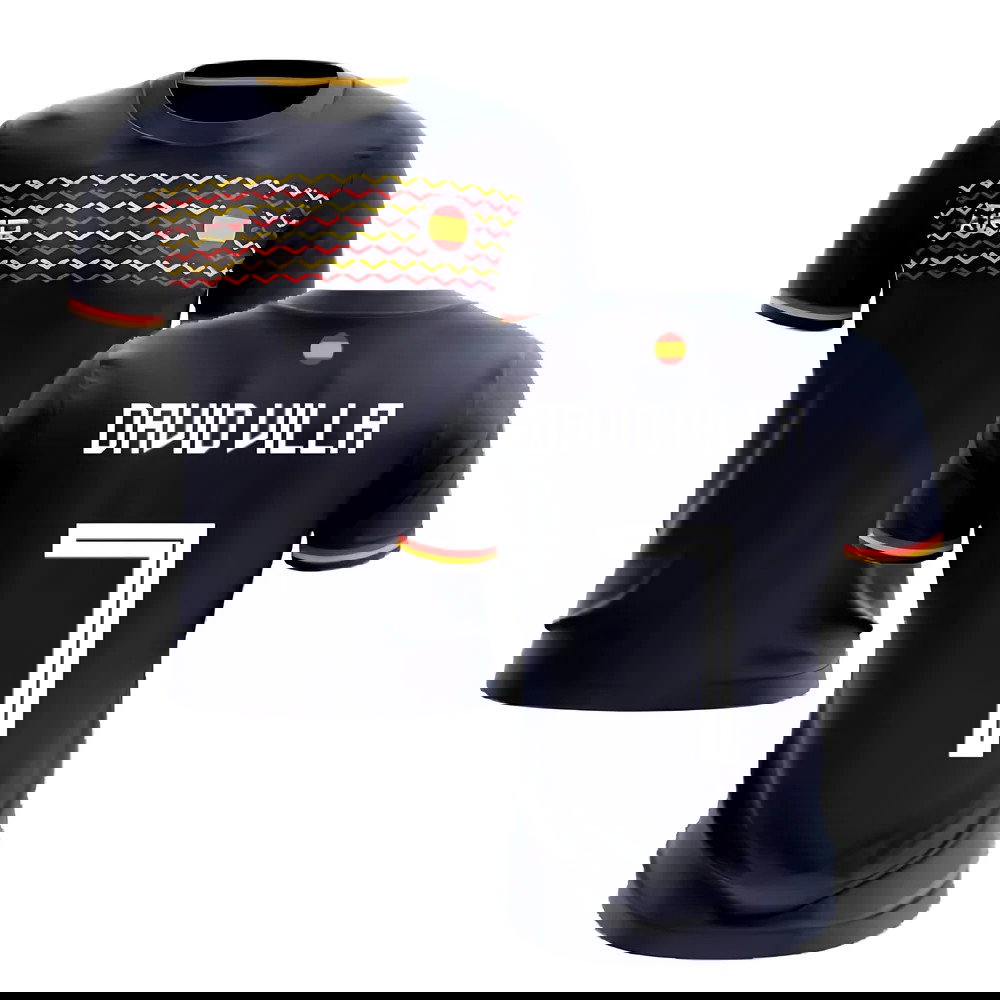 2025-2026 Spain Away Concept Football Shirt (David Villa 7)