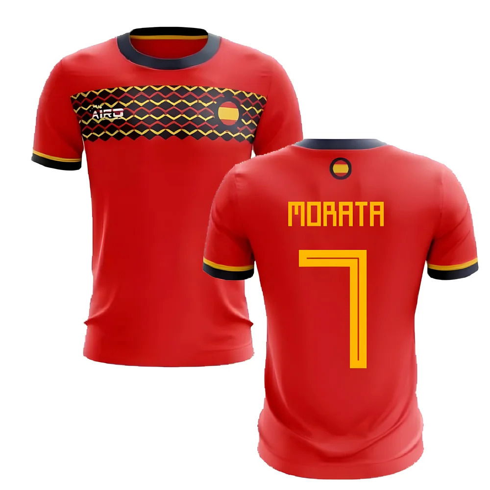 2025-2026 Spain Home Concept Football Shirt (Morata 7)