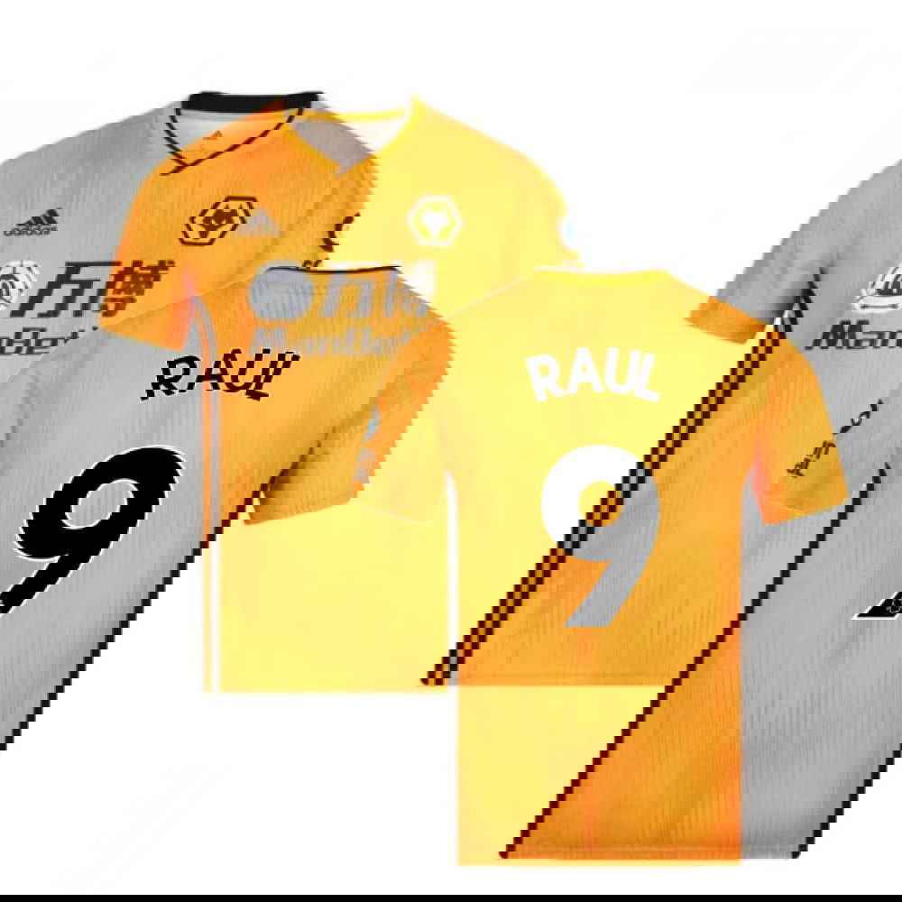 2019-2020 Wolves Home Football Shirt (RAUL 9)
