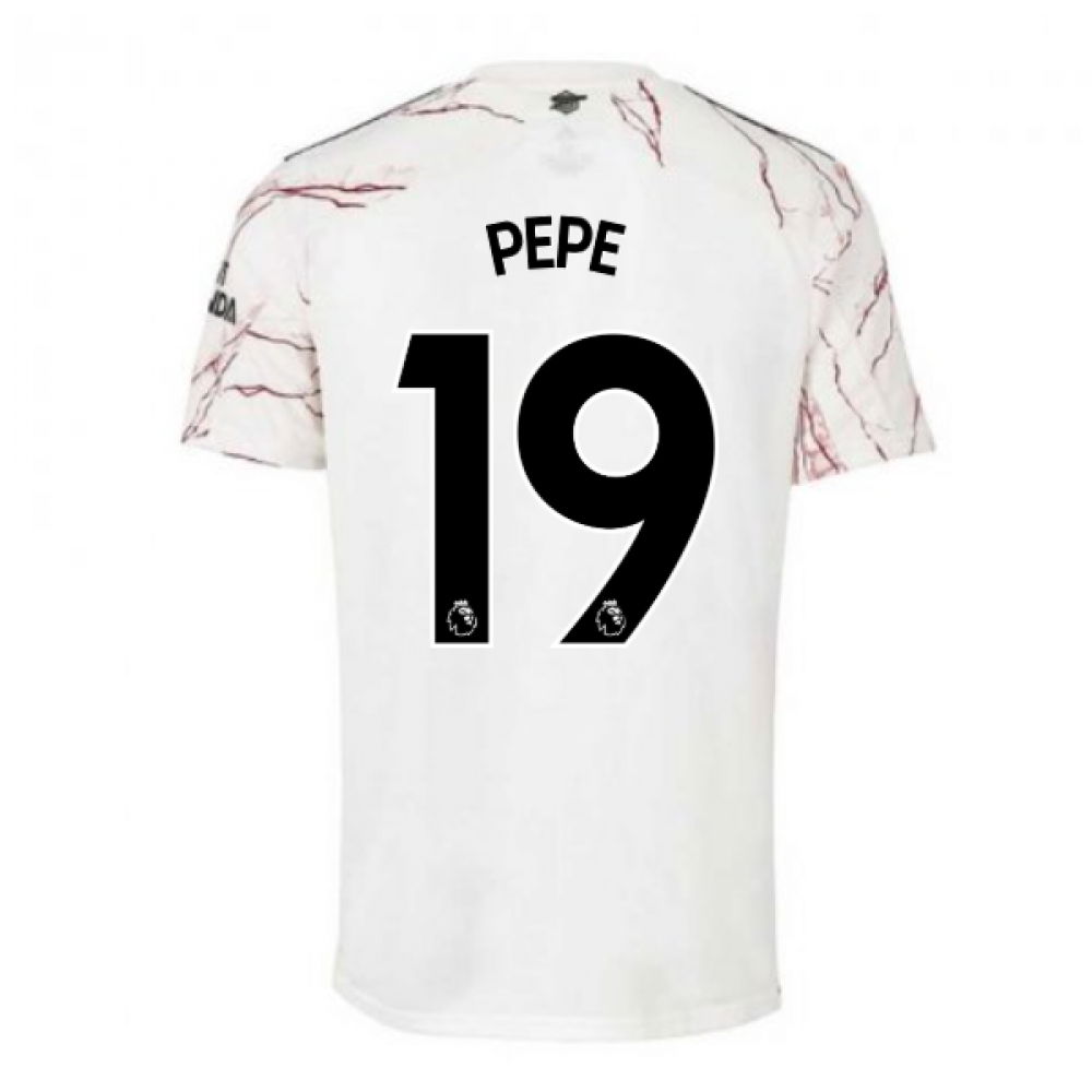 2020-2021 Arsenal Adidas Away Football Shirt (PEPE 19)