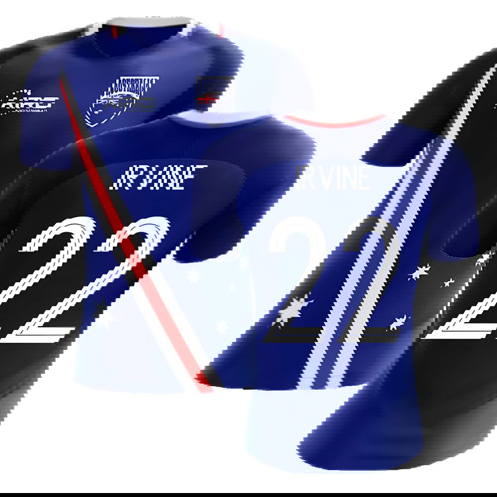 2025-2026 Australia Flag Away Concept Football Shirt (Irvine 22)