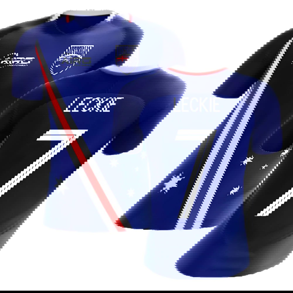 2025-2026 Australia Flag Away Concept Football Shirt (Leckie 7)