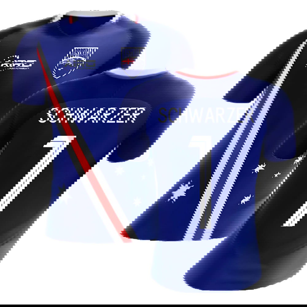 2025-2026 Australia Flag Away Concept Football Shirt (Schwarzer 1)