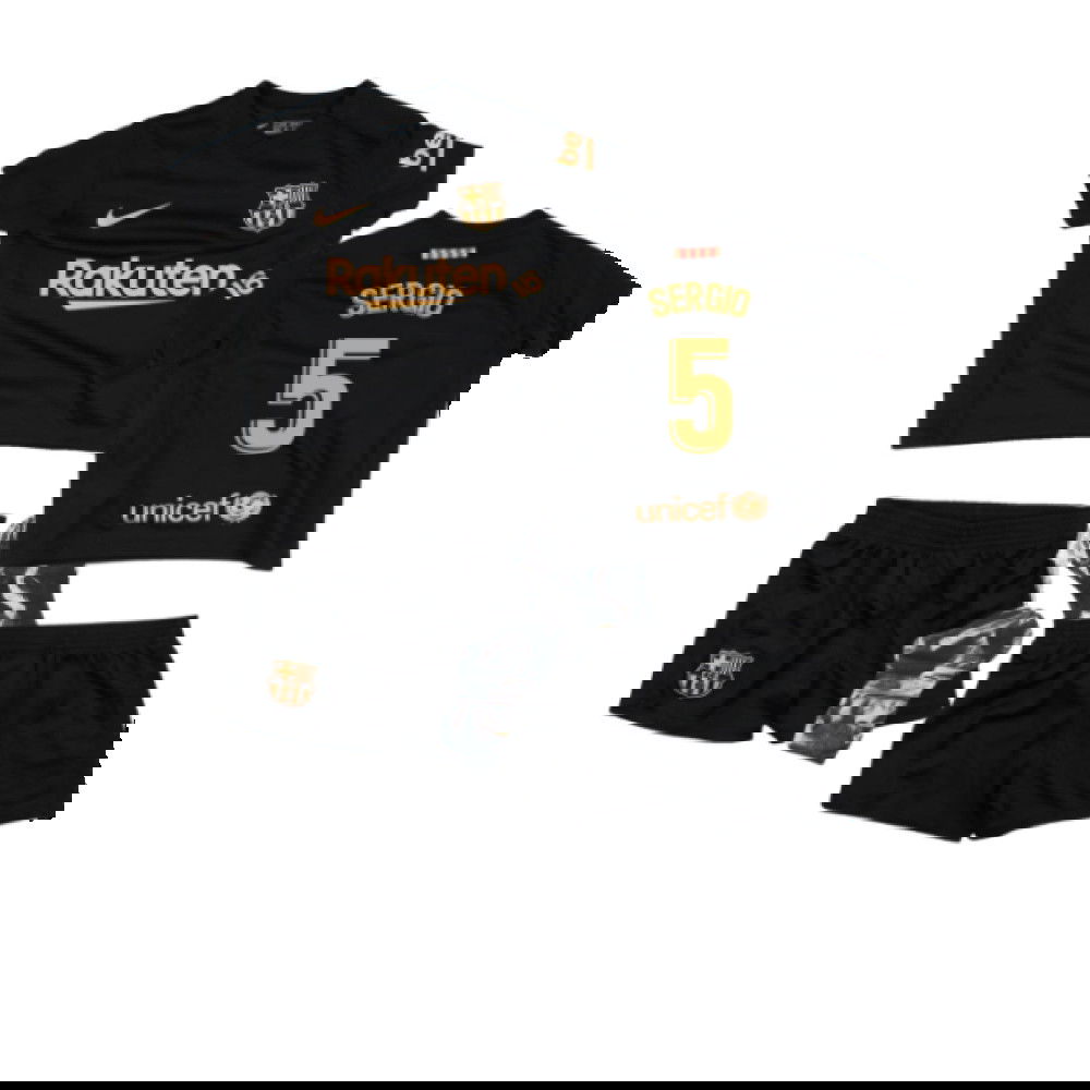 2020-2021 Barcelona Away Baby Kit (SERGIO 5)