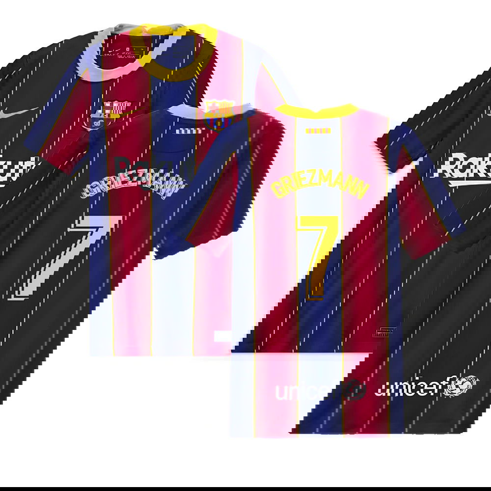 2020-2021 Barcelona Home Jersey (Kids) (GRIEZMANN 7)