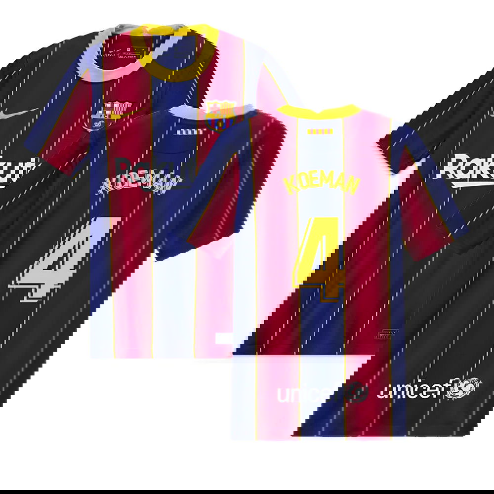 2020-2021 Barcelona Home Jersey (Kids) (KOEMAN 4)