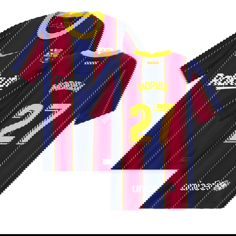 2020-2021 Barcelona Home Jersey (Kids) (MORIBA 27)