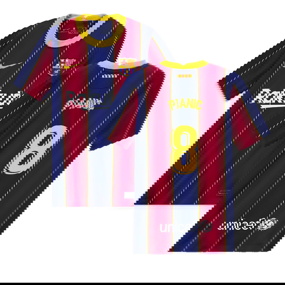 2020-2021 Barcelona Home Jersey (Kids) (PJANIC 8)