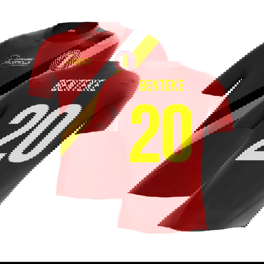 2025-2026 Belgium Airo Concept Home Shirt (Benteke 20)