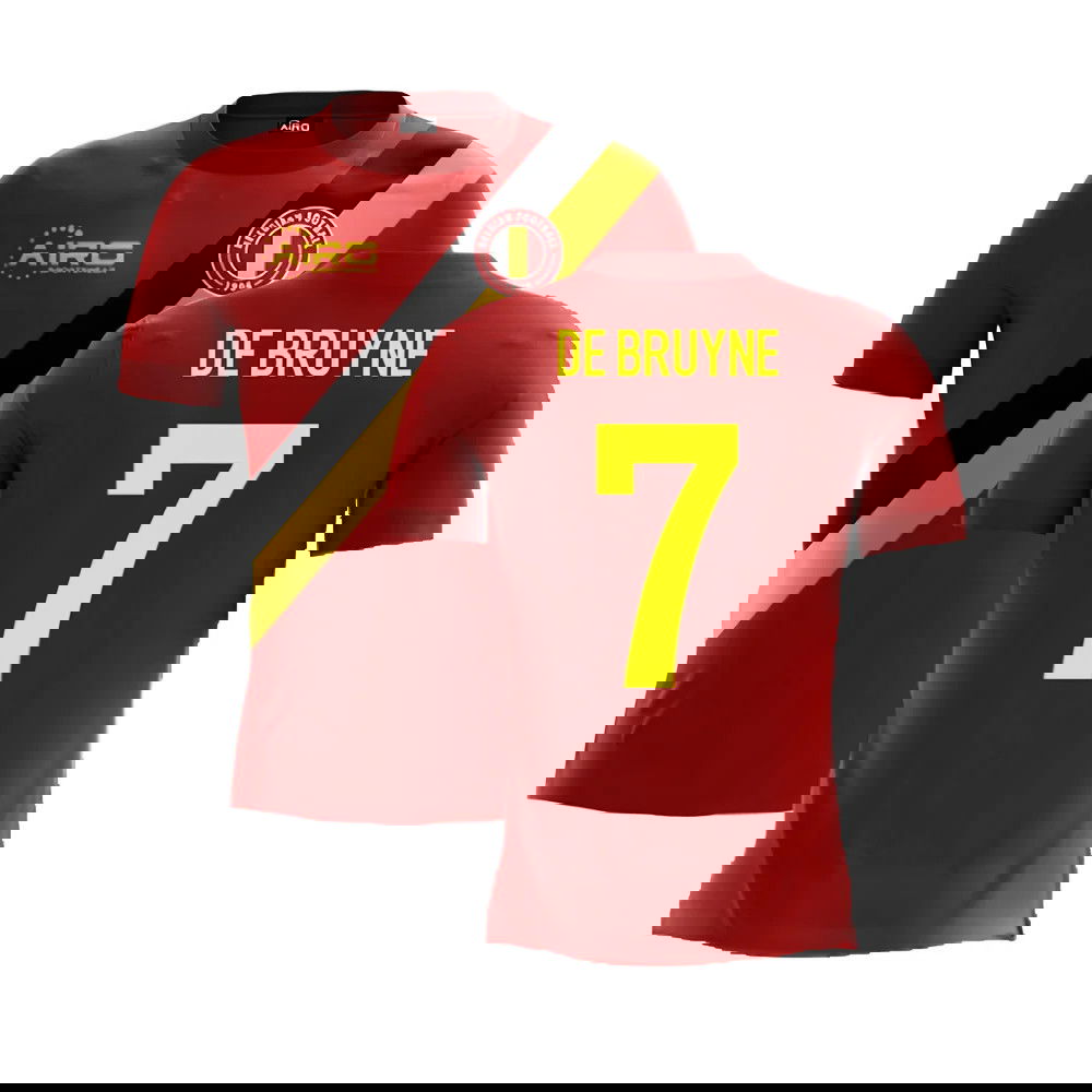 2025-2026 Belgium Airo Concept Home Shirt (De Bruyne 7)