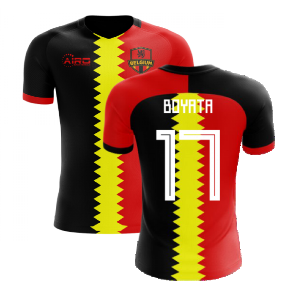 2025-2026 Belgium Flag Concept Football Shirt (Boyata 17)