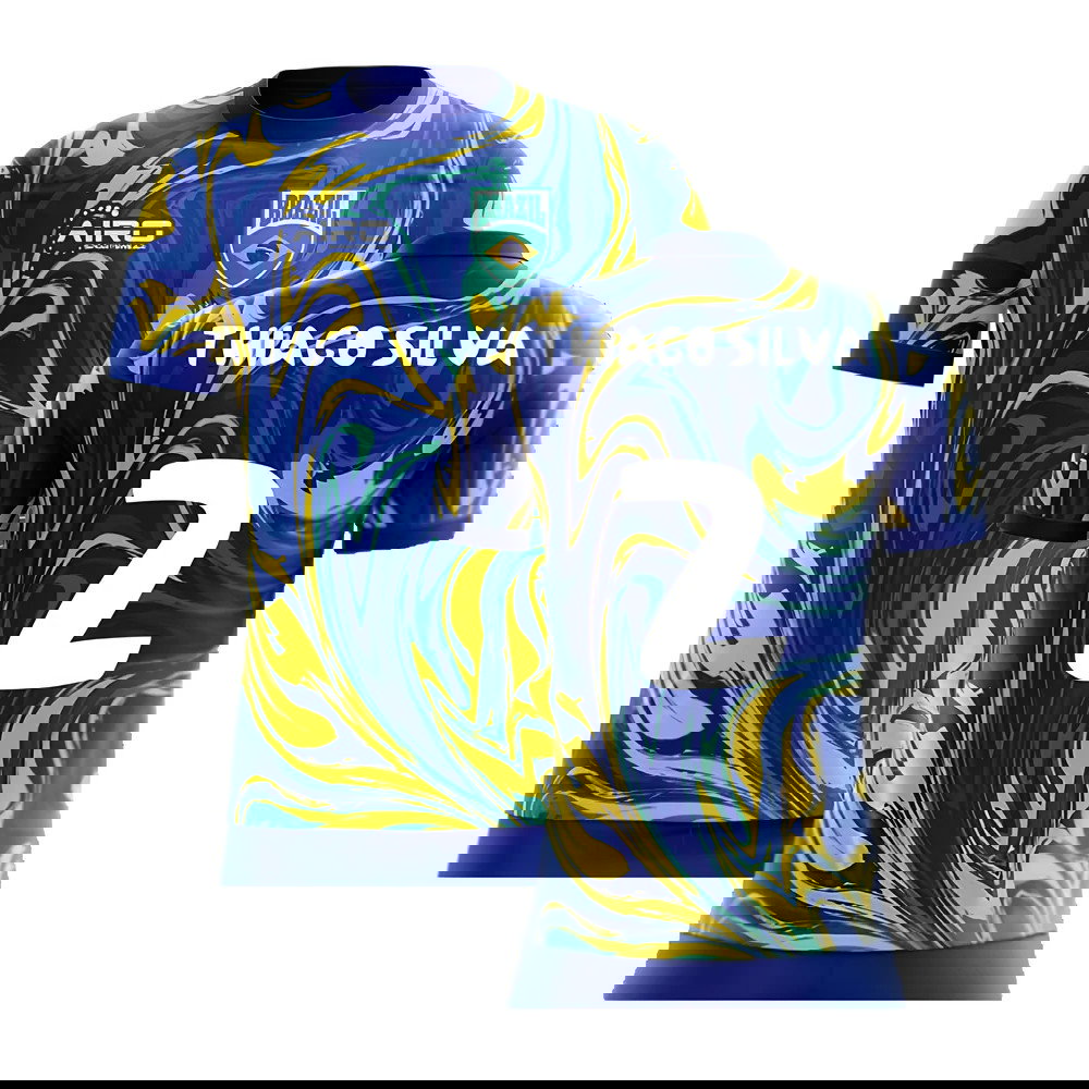 2025-2026 Brazil Away Concept Shirt (Thiago Silva 2) - Kids