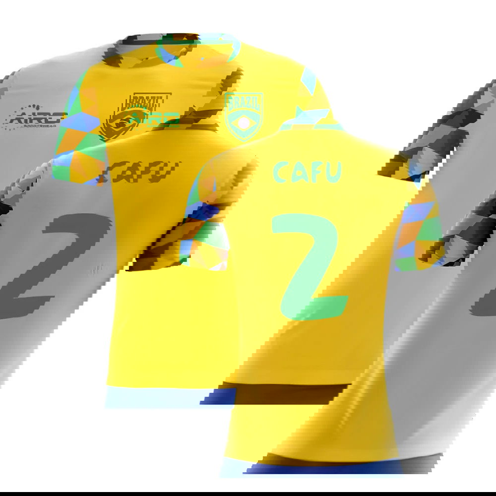 2025-2026 Brazil Home Concept Football Shirt (Cafu 2) - Kids