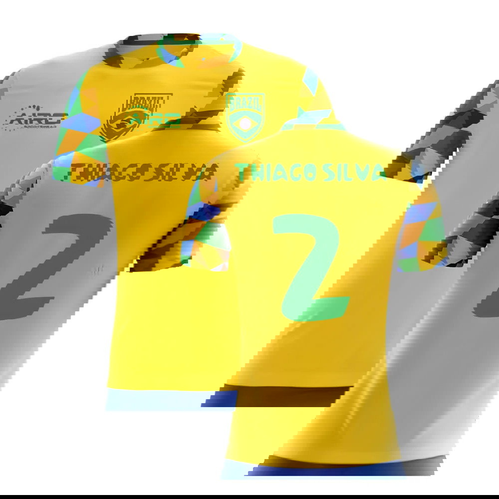 2025-2026 Brazil Home Concept Football Shirt (Thiago Silva 2)