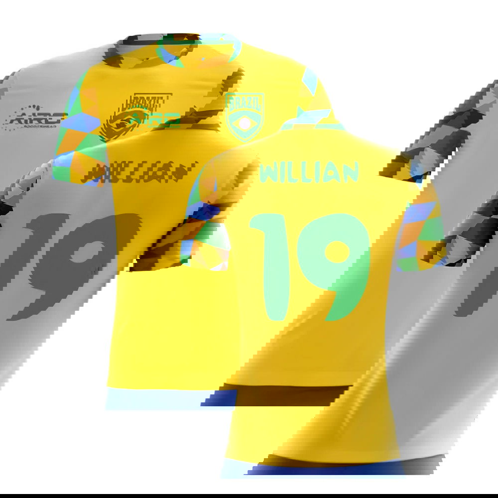 2025-2026 Brazil Home Concept Football Shirt (Willian 19)