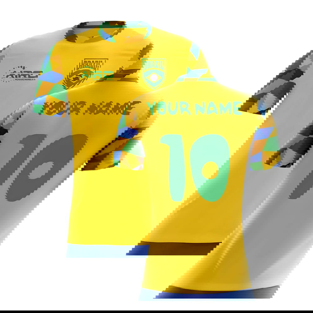 2025-2026 Brazil Home Concept Football Shirt (Your Name)