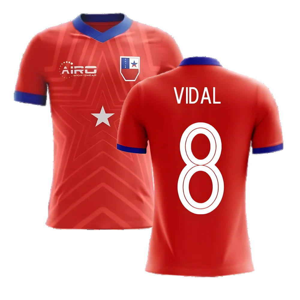 2025-2026 Chile Home Concept Football Shirt (VIDAL 8)
