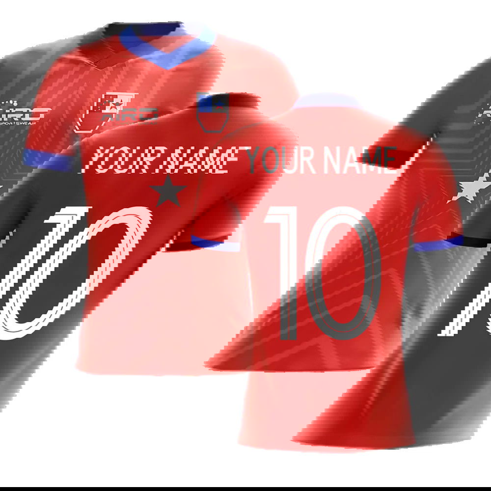 2025-2026 Chile Home Concept Football Shirt (Your Name)