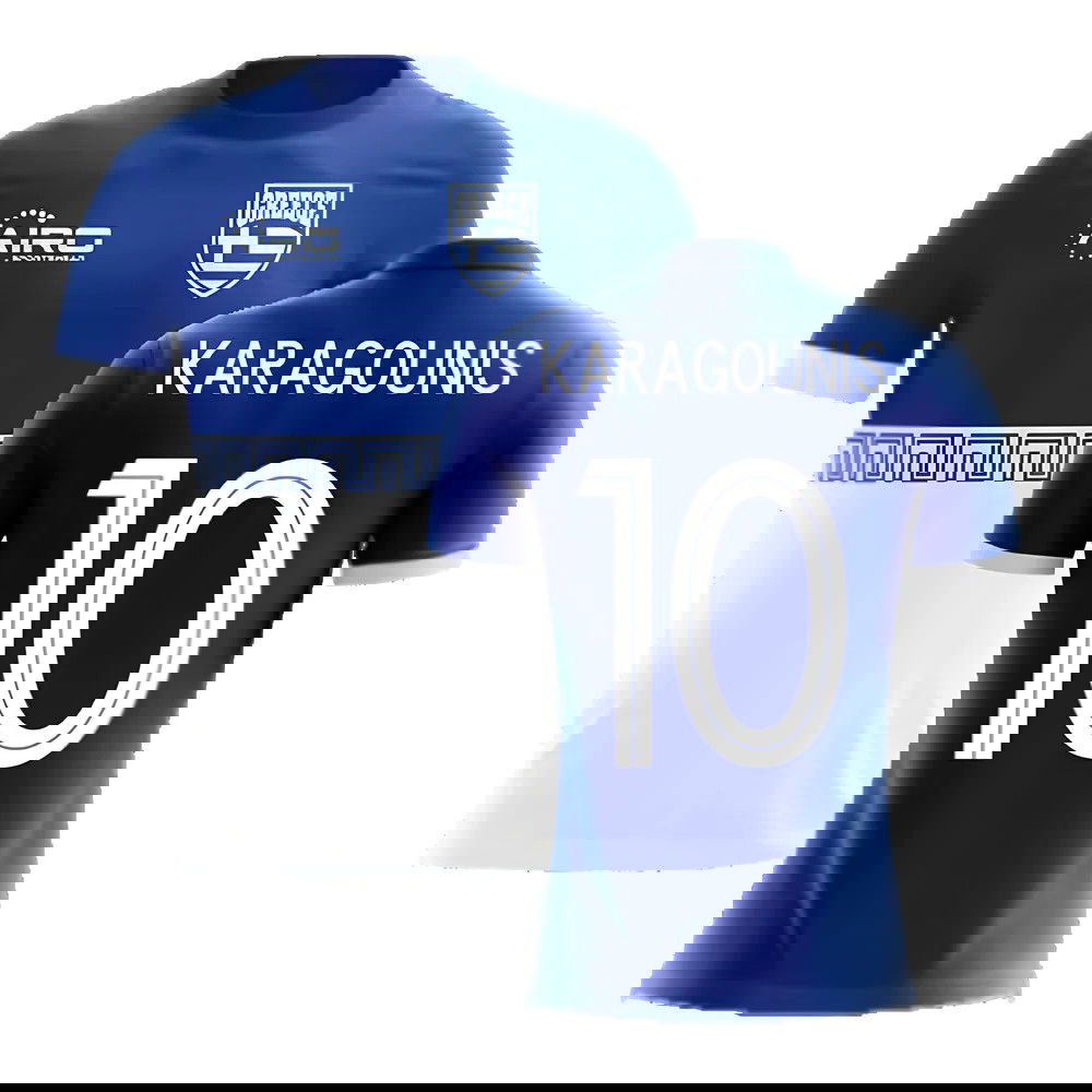 2025-2026 Greece Away Concept Football Shirt (KARAGOUNIS 10) - Kids