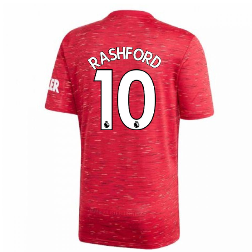 2020-2021 Man Utd Adidas Home Football Shirt (Kids) (RASHFORD 10)